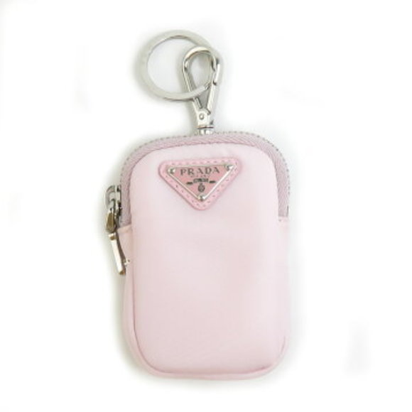 Prada Charm Pouch Nylon Pink - Picture 1 of 5
